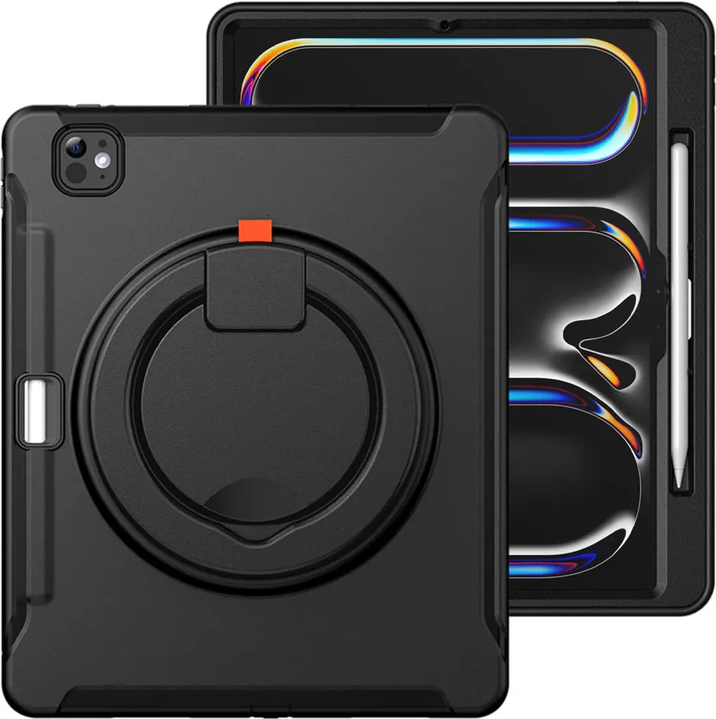 Custodia iPad Pro 12.9 Girevole Antiurto - Nera Rinforzata 2018/2020