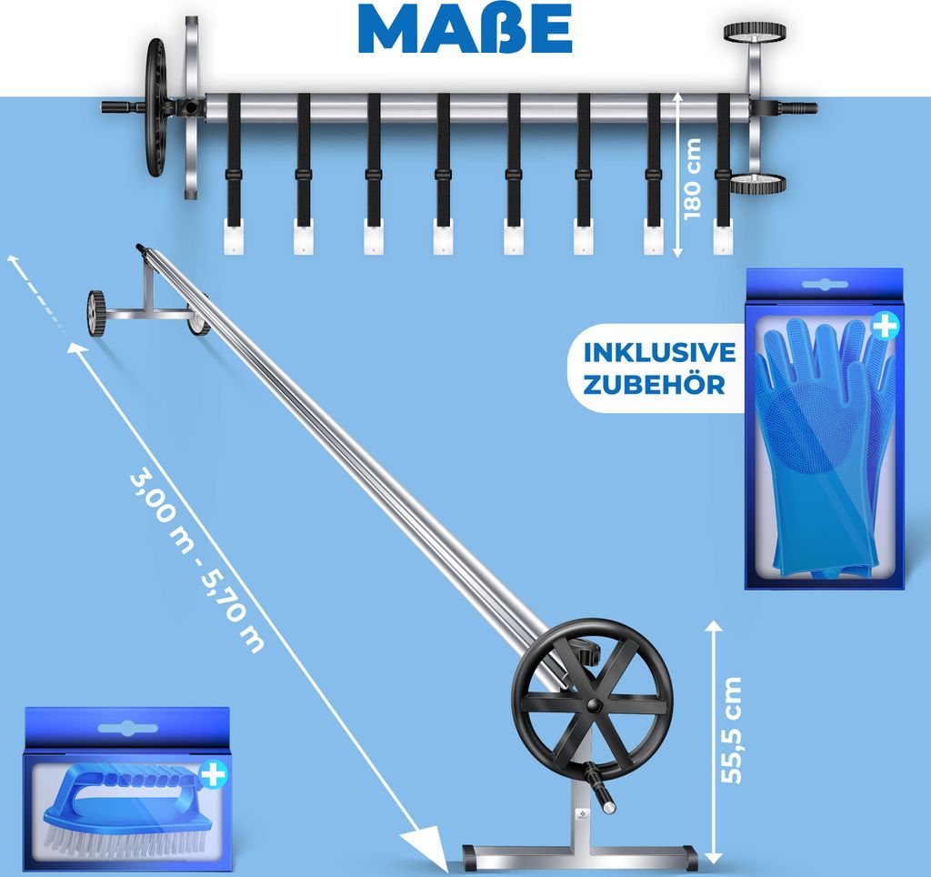 KESSER® Pool Aufroller Premium Aufrollsystem  3m - 5,70m | Produktbild 7