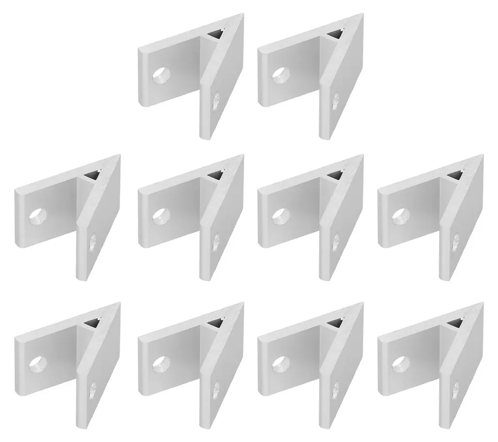 10 Équerres d'angle en aluminium pour profilés 2030404550604040-45° - 4
