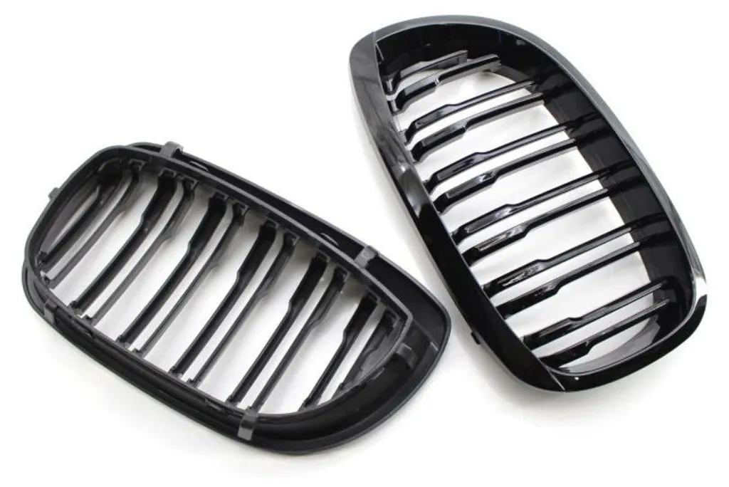 Grilles de calandre BMW E46 restylée - Finition noir brillant ABS premium