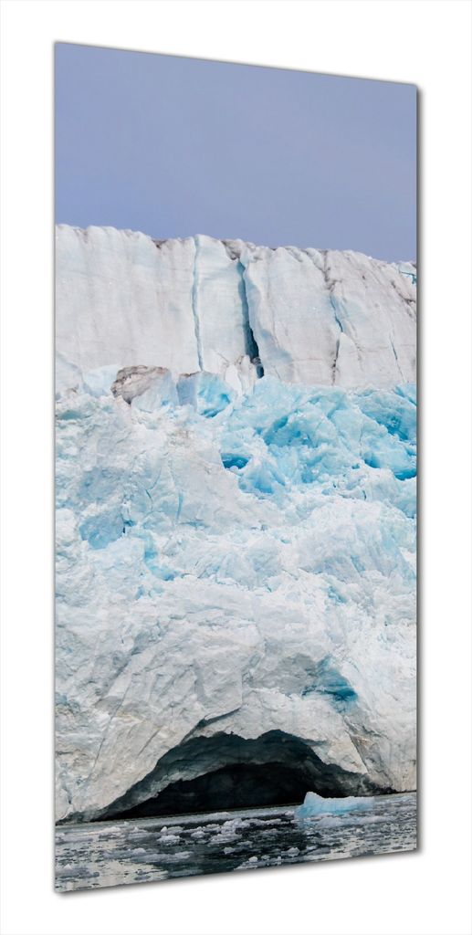 Wallario selbstklebende Duschrückwand 90 x 190 cm mit Motiv Gletscher im arktischen Meer - Wandverkleidung mit Hochglanzlaminat in Glasoptik