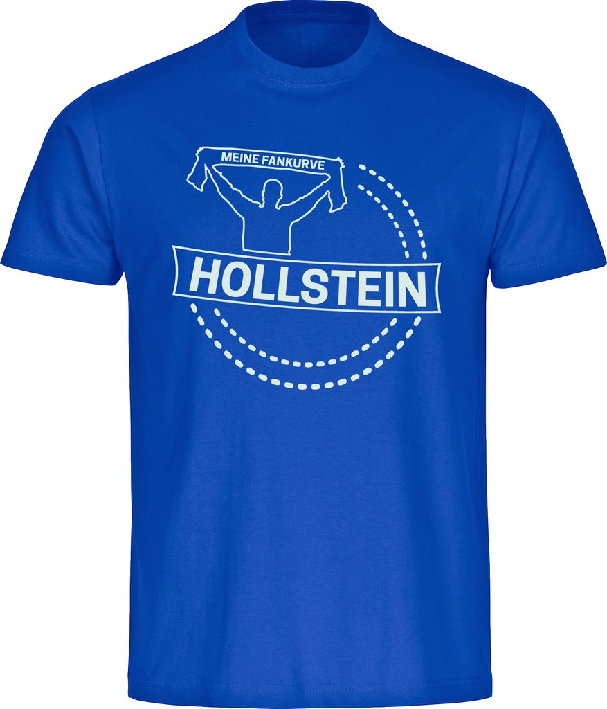 multifanshop Kinder T-Shirt - Holstein - Meine Fankurve, blau, Größe 128