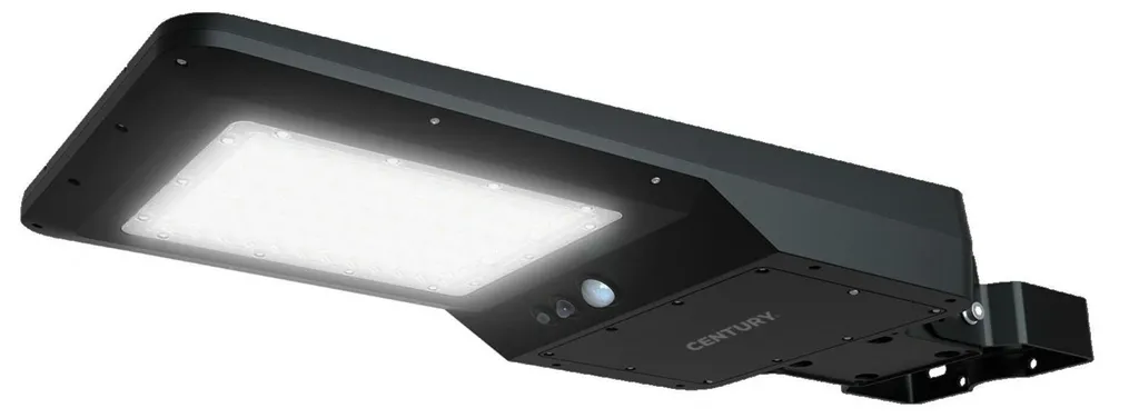 Lampadaire solaire haute luminosité 40W 4000K avec détecteur intégré