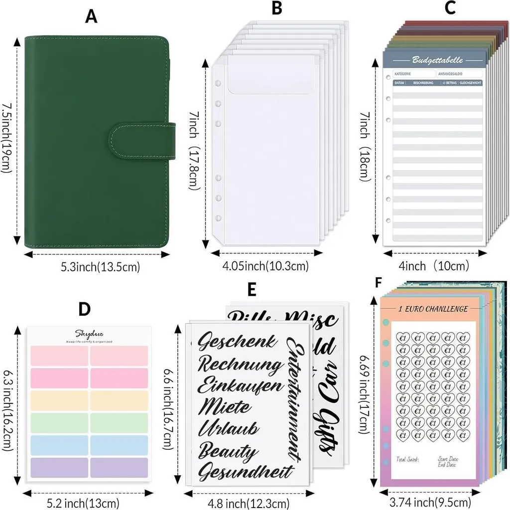 Budget Planner A6 Tedesco: Organizer per Risparmio e Gestione Denaro - 2