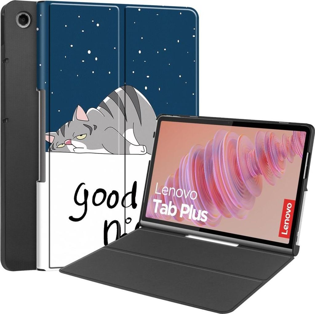 Lenovo Tab Plus Hülle - Coverup Tri-Fold Ständer Klapphülle Produktbild 