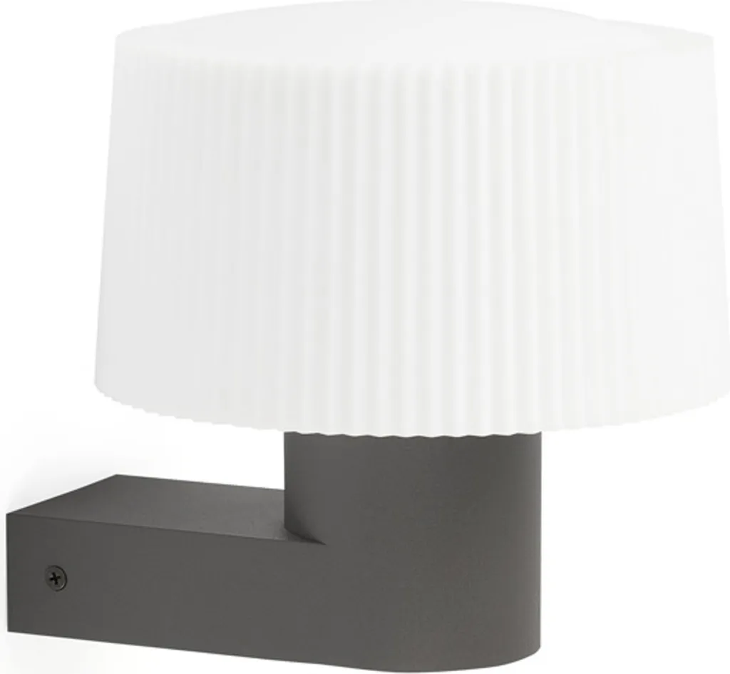 Applique gris foncé MUFFIN 74432A-04, design scandinave et moderne épuré