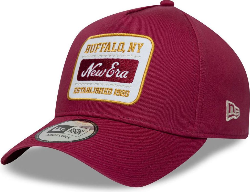 New Era A-Frame Trucker Cap - RETRO PATCH maroon Produktbild 
