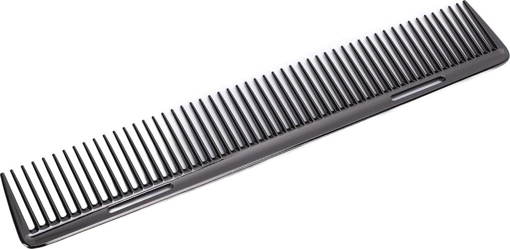 Friseurkamm, professionell, feine Zähne, verhindert Hitze, Aluminium, Metall, für Salon, Zuhause, Schneiden, Styling, Friseur, Schwarz