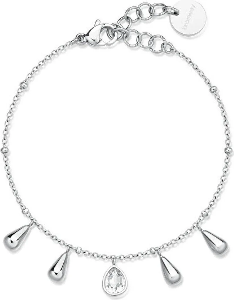 Idea Regalo Donna: Bracciale Brosway BPC19 Acciaio con Pendenti Goccia