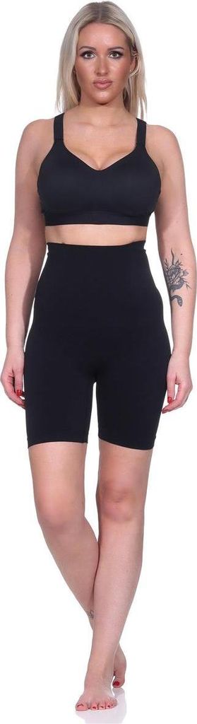 Damen Bauch-Weg-Effekt Formt Sofort Body Shaper Nahtlos Hohe Taille; Schwarz XL/XXL
