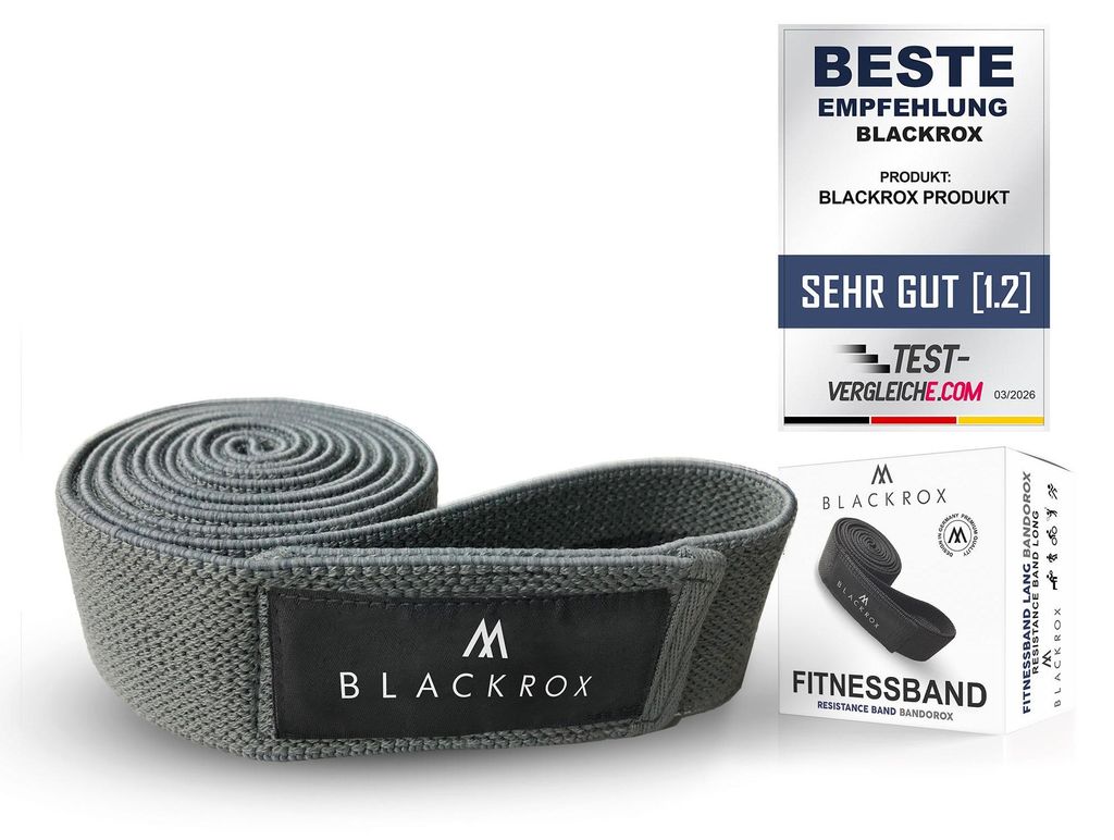 BLACKROX Fitnessband Lang BANDOROX Widerstandsband Resistance Band für Männer und Frauen Yoga Krafttraining Pilates Fitness Hüftband Beine, anth...