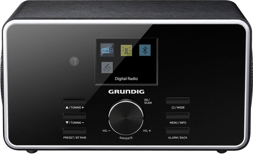Grundig DTR 4500 BT DAB BLACK, 7 W, FM, LCD, 3,5 mm, 150 Produktbild 