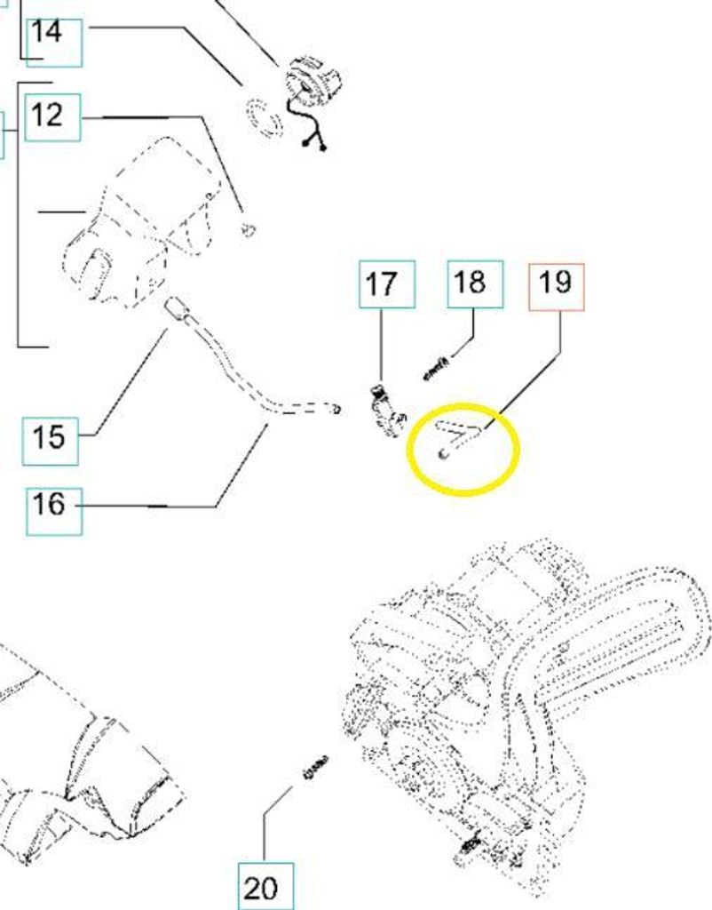 Ölleitung ES2200 ES1900 Husqvarna 538005334