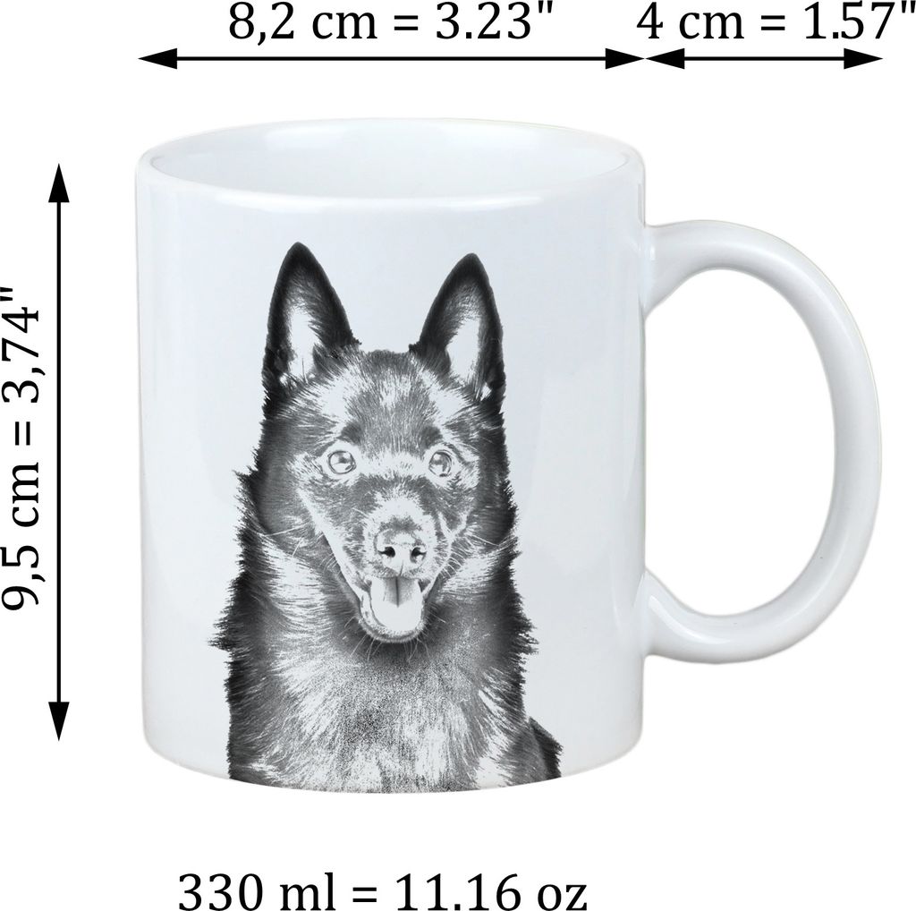 Schipperke - Tasse mit Hund, Tasse mit Bild, personalisiertes Geschenk der Marke Art-Dog