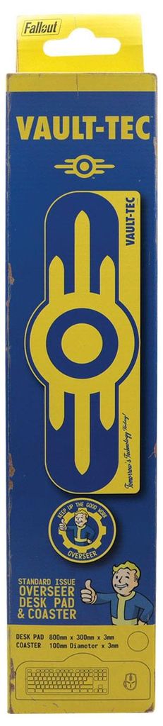 Tapis de bureau Fallout Vault-Tec XL + Sous-verre Image du produit 