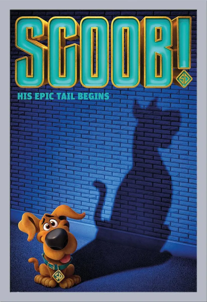 SCOOB! - Poster - Un foglio + cornice rimovibile, Shinsuke® Maxi MDF argento, disco acrilico