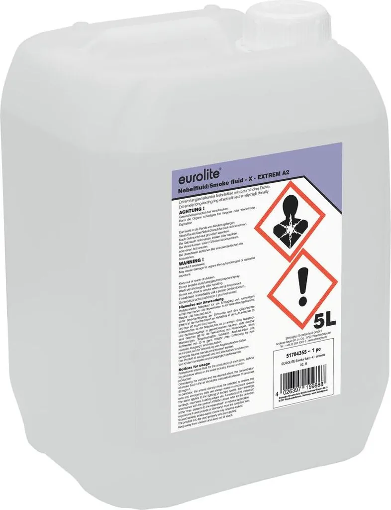 Eurolite Extrême A2 5L fini la fumée trop fine qui disparaît vite