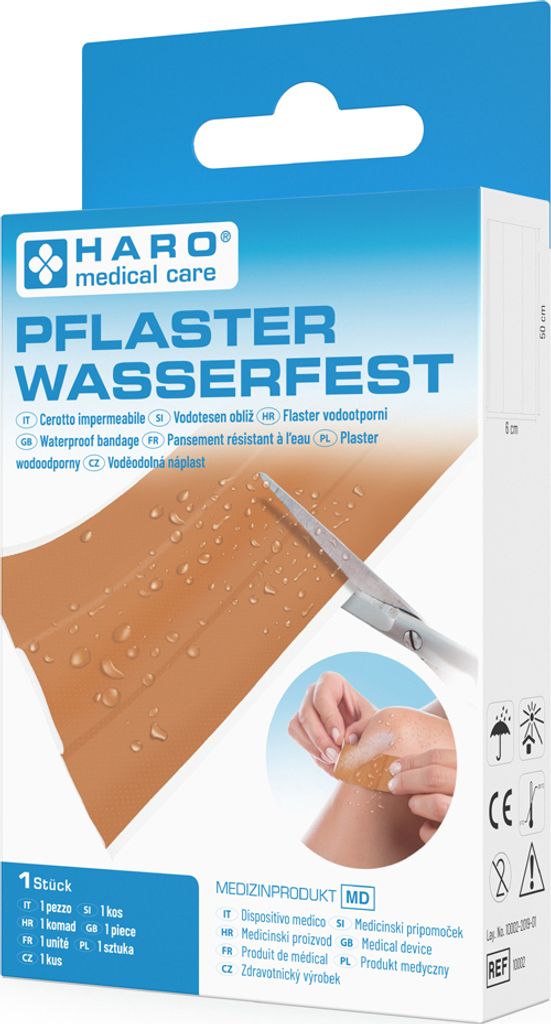 HARO Wund-Pflaster wasserfest 500 x 60 mm hautfarben