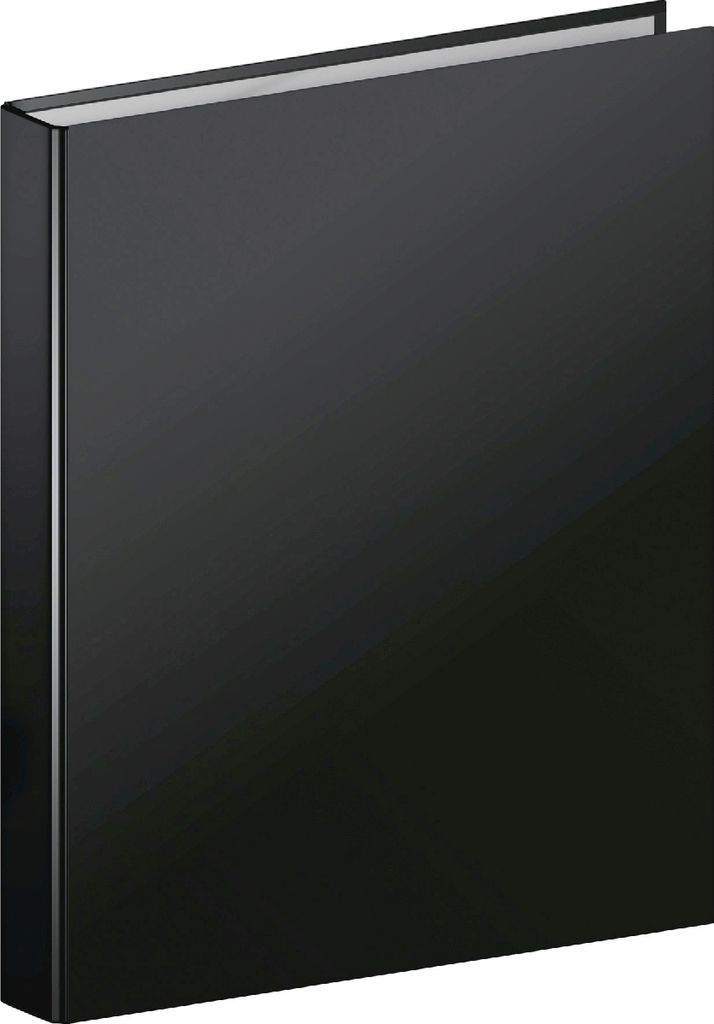 Ringbuch Uni A5 2 Ringe 18mm schwarz Packung mit 6 Stück