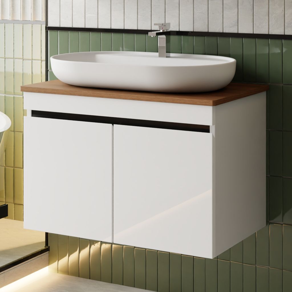 Waschtisch-Set Venus | Waschtisch mit Unterschrank | Badmöbel 80 cm Waschbecken