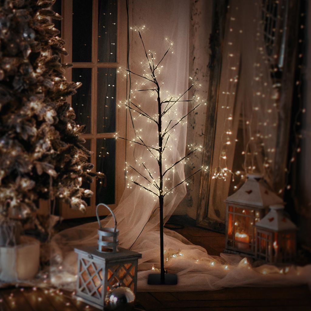ECD Germany LED Baum 120 cm mit 240 warmweißen LEDs, Produktbild 