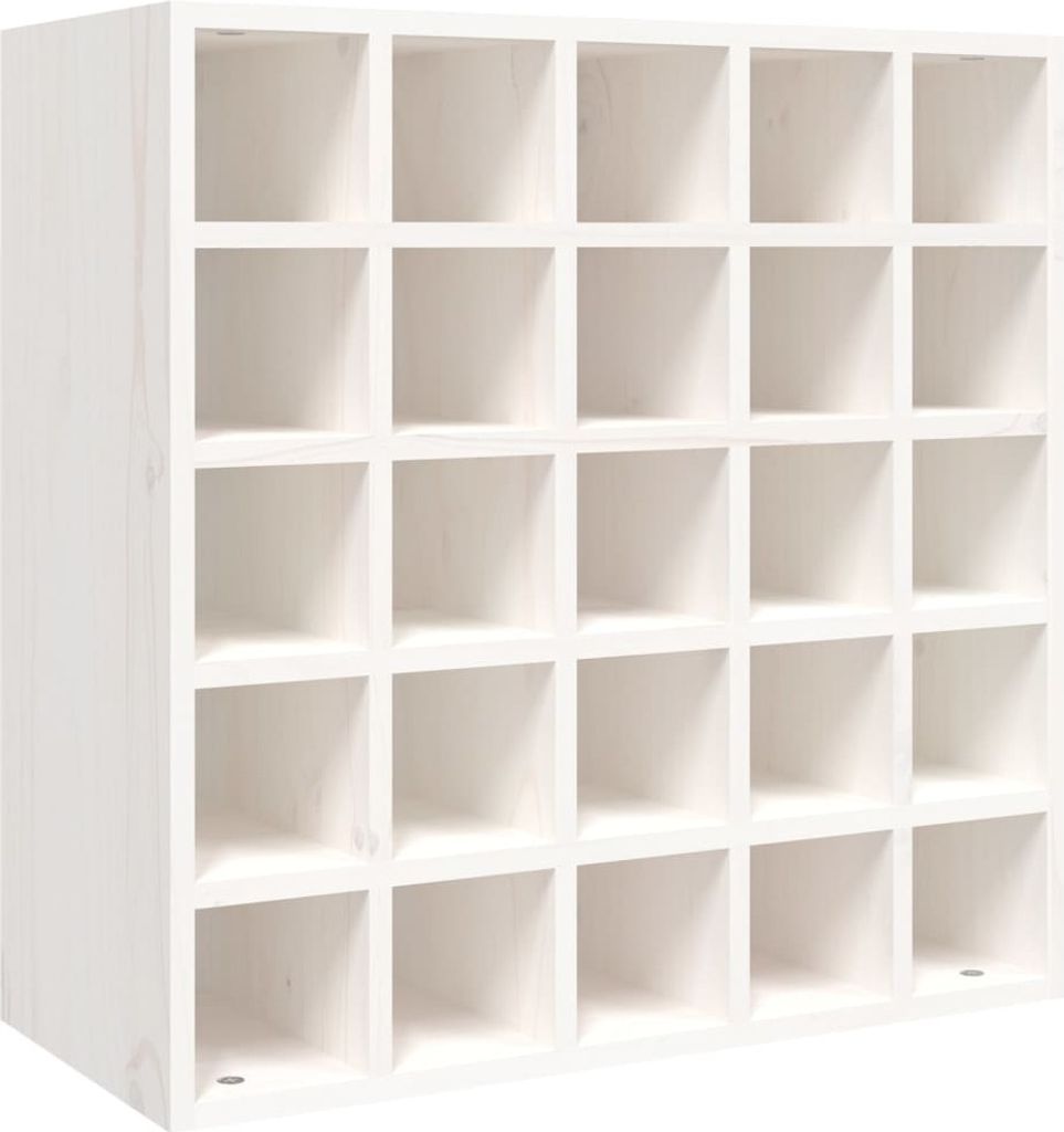"2026 MODERNE" Weinschrank Weiß 56 x 25 x 56 cm Massivholz Kiefer - Weinregale CC1744703