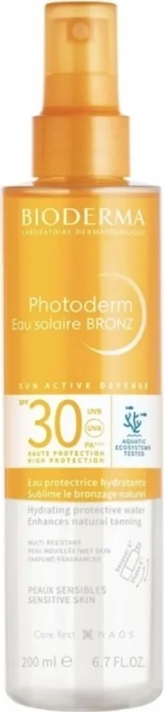 Bioderma Eau Solaire Bronz SPF30 Spray invisible résistant à l'eau