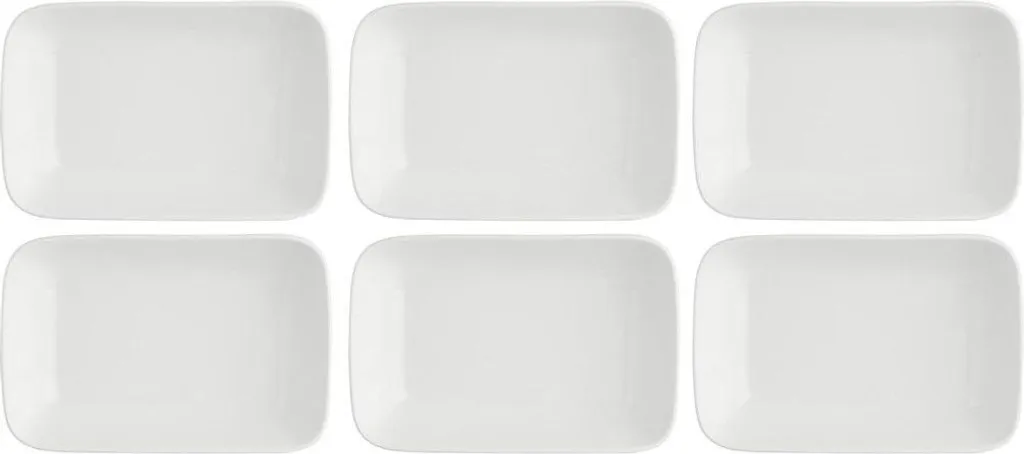Set 6 Ciotole Professionali La Porcellana Bianca 11x8 cm - Salse e Finger Food