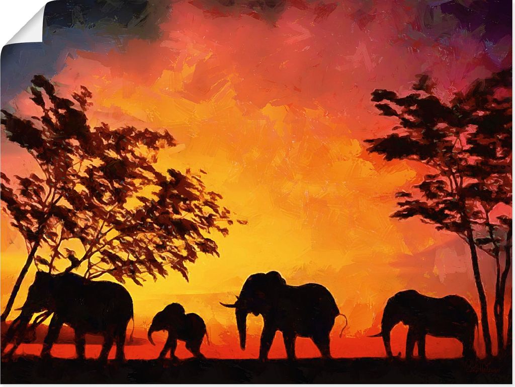 ARTland Poster Erinnerungen an Afrika II Größe: 40x30 cm