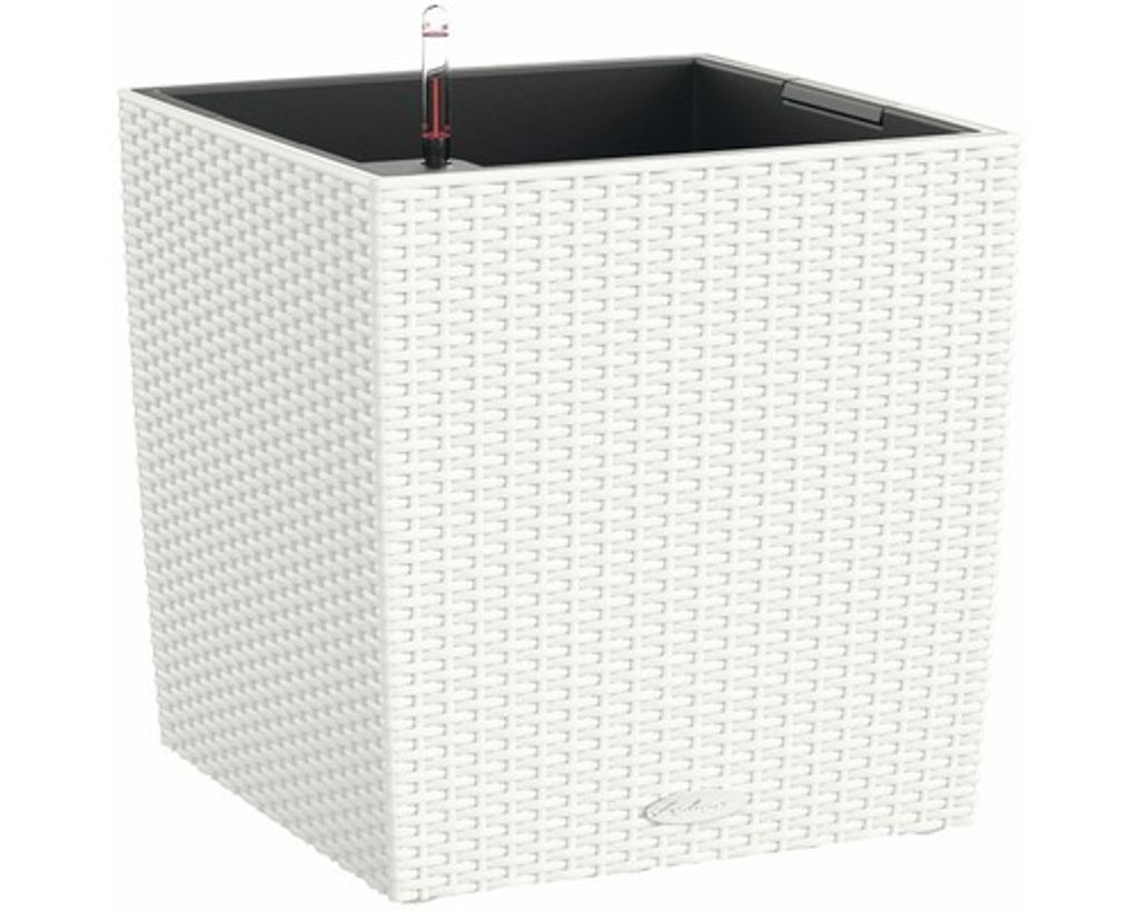 Lechuza Samozavlažovací květináč Cube Cottage 40 cm, bílá Obrázek produktu 