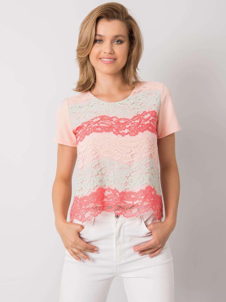 Lakerta Kurzarm-T-Shirt für Frauen Zoe koralle 36