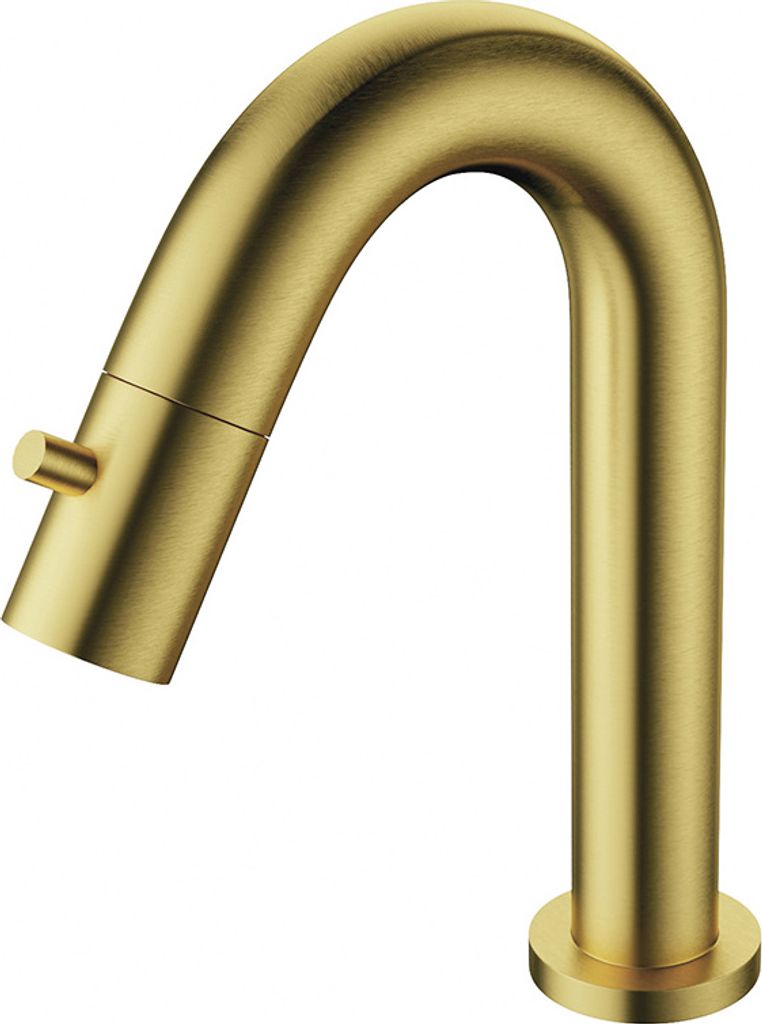 Aloni kraan voor wastafel of wasbak, geborsteld goud, 1/2 Productafbeelding 