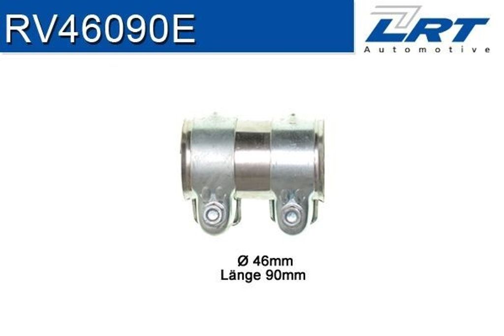LRT Auspuff-Rohrverbinder RV46090E für VW Golf IV Schrägheck (1J1) 46mm 90mm Edelstahl