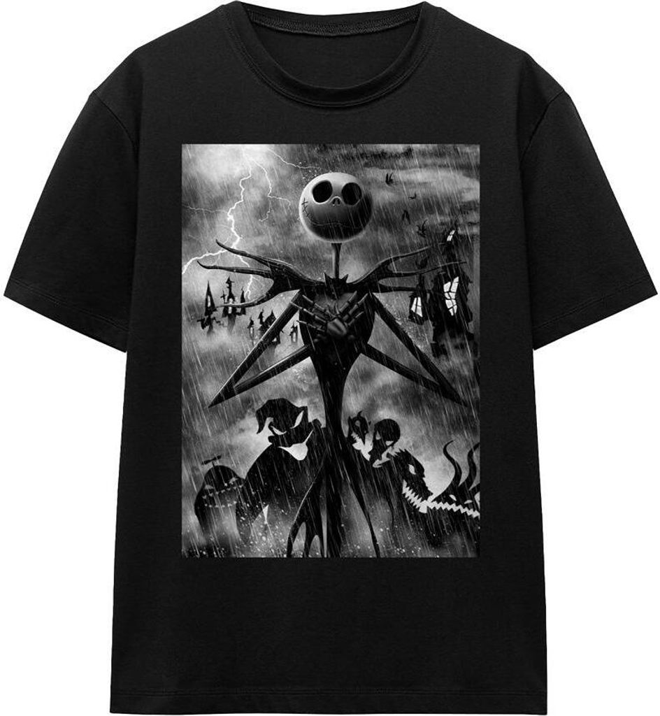 The Nightmare Before Christmas - T-Shirt für Herren/Damen Uni TV17242 (XXL) (Schwarz)