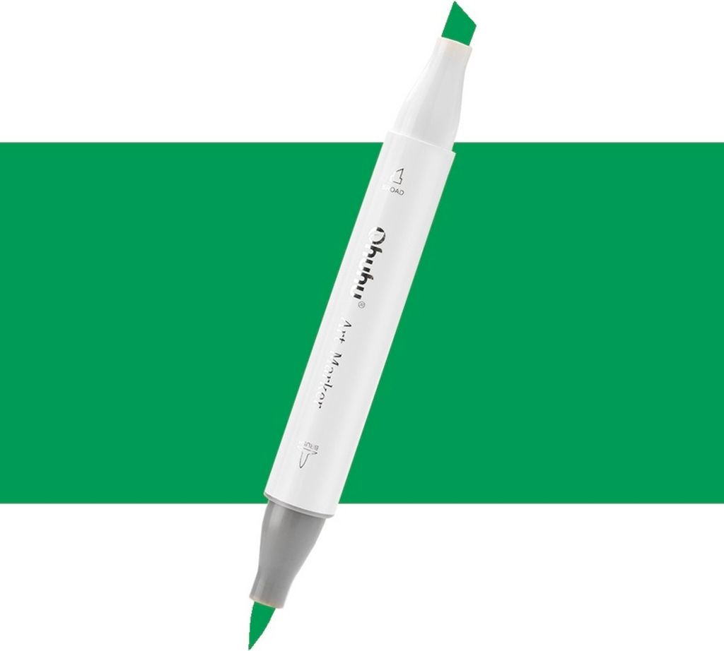 Dwustronny pędzel i dłuto OHUHU, G470 Pine Tree Green Zdjęcie produktu 