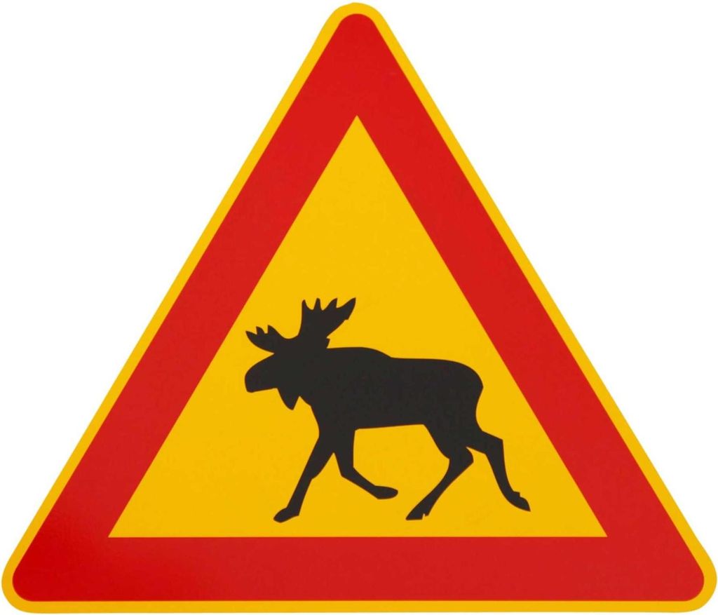 ORIGINAL Verkehrszeichen Nr. 101 m. Sonder-Symbol. Elch 630 Produktbild 