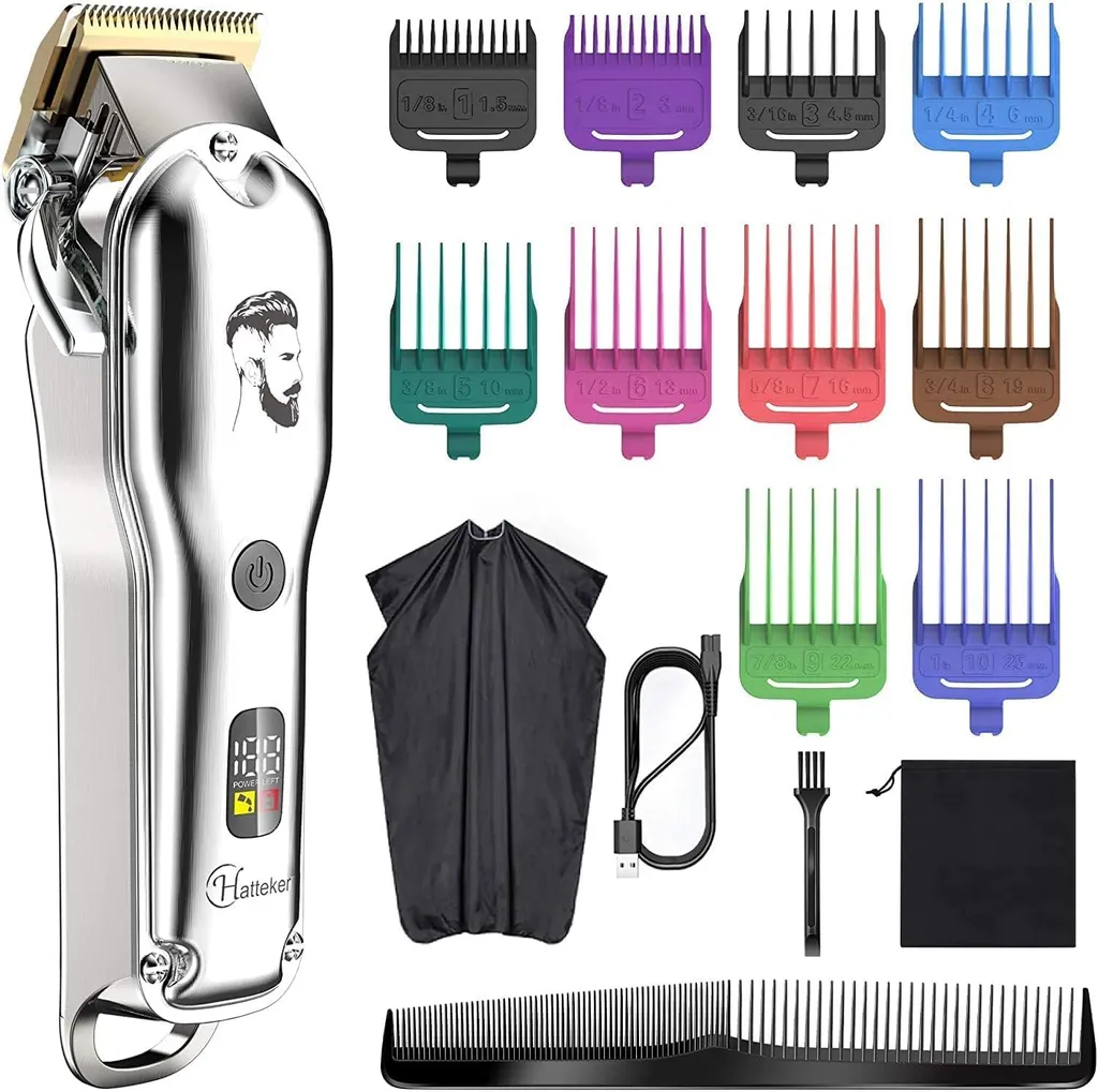 Hatteker Tagliacapelli Uomo 3-in-1: Precisione e Stile Professionale - 1