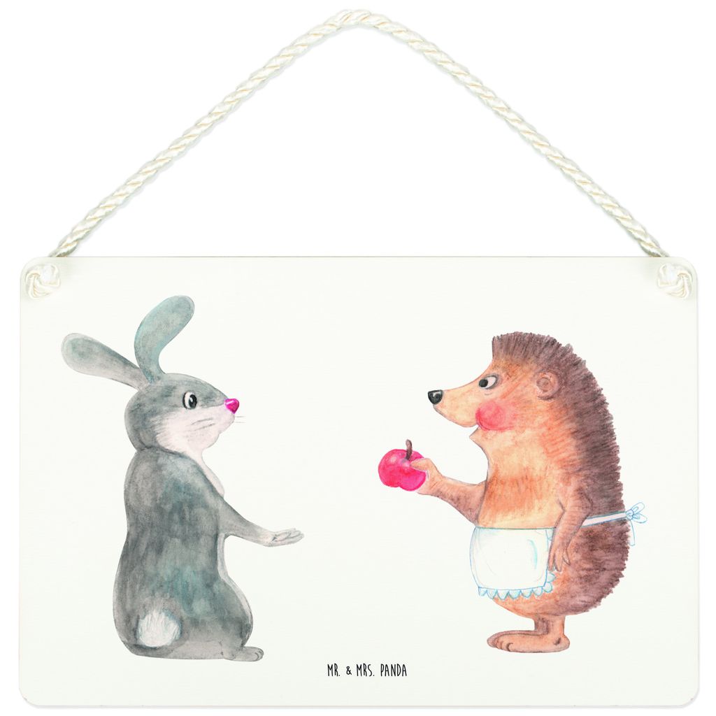 Mr. & Mrs. Panda Schild Hase Igel DIN A4 - Weiß - Geschenk, holzbild, Türschild, Deko Wandbild, Holzschild, und, Herzschmerz, Liebe Spruch, Lusti...
