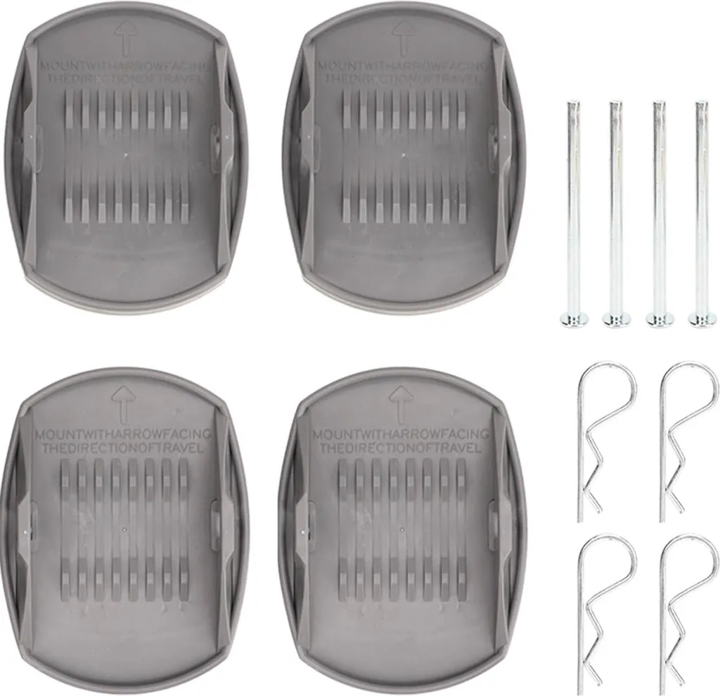 4 Jack Pads Camping-car en Acier Inoxydable - Répartiteur de Charge