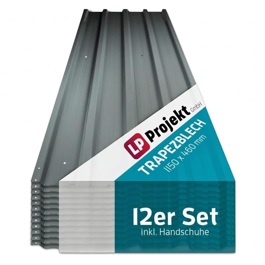LP Projekt Trapezblech 12er Set – Profilblech 115x46cm Produktbild 