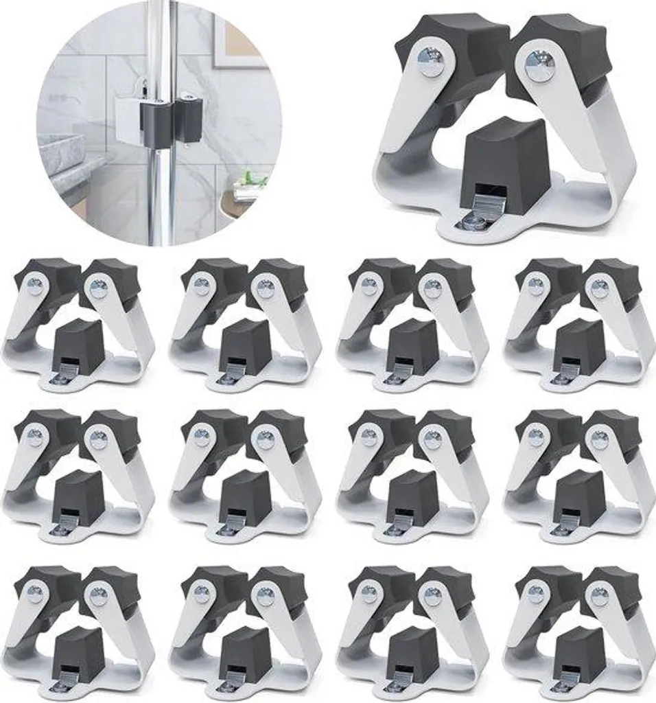 Support mural universel 12 pcs : Finis les outils de jardin qui traînent