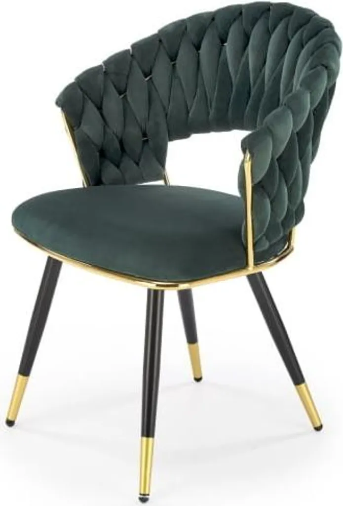Chaise K551 vert foncé pivotante et ergonomique pour bureau ou salon