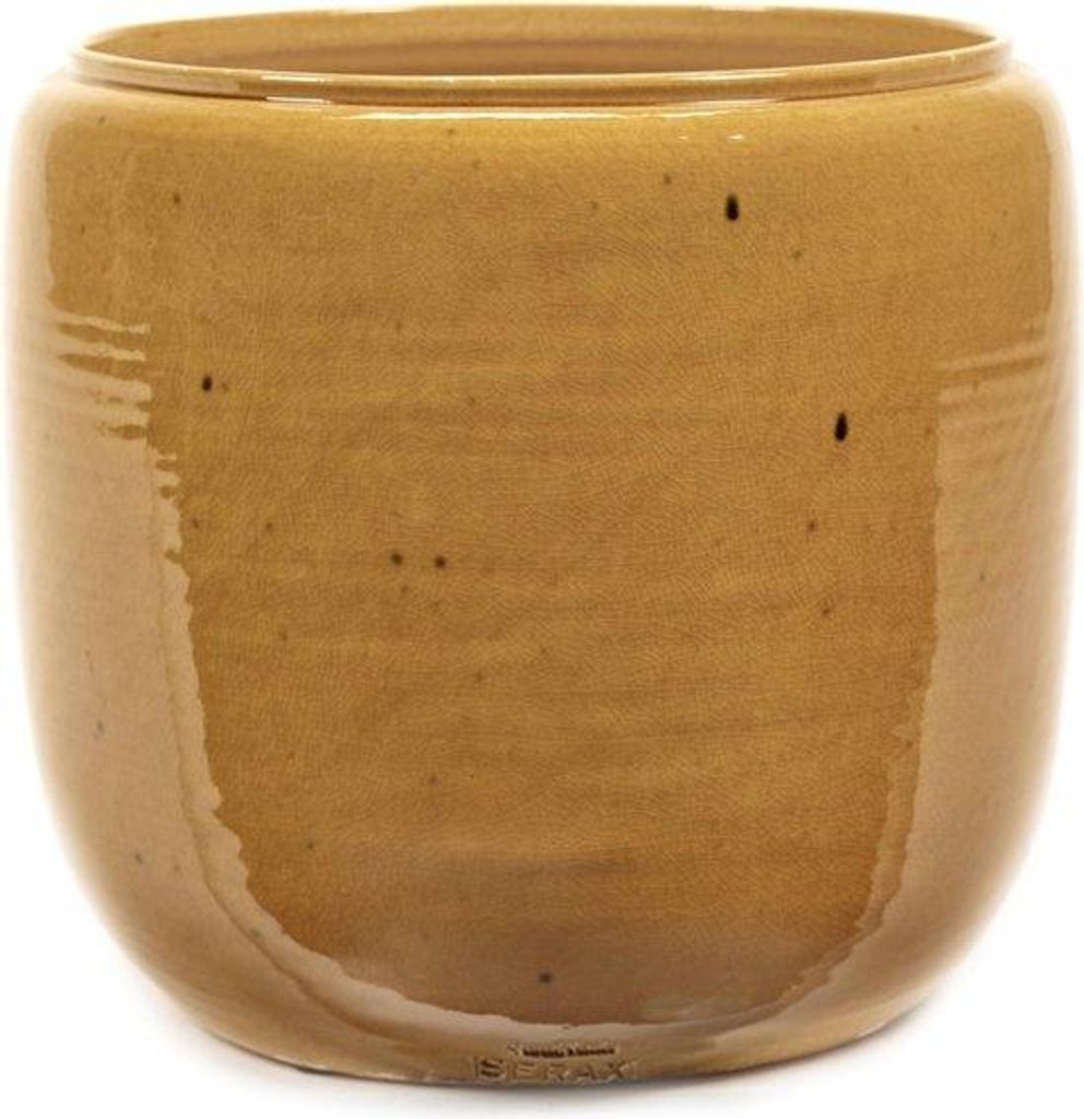 Serax Glazed Shades By Costa Blumentopf groß Ø26 Honig