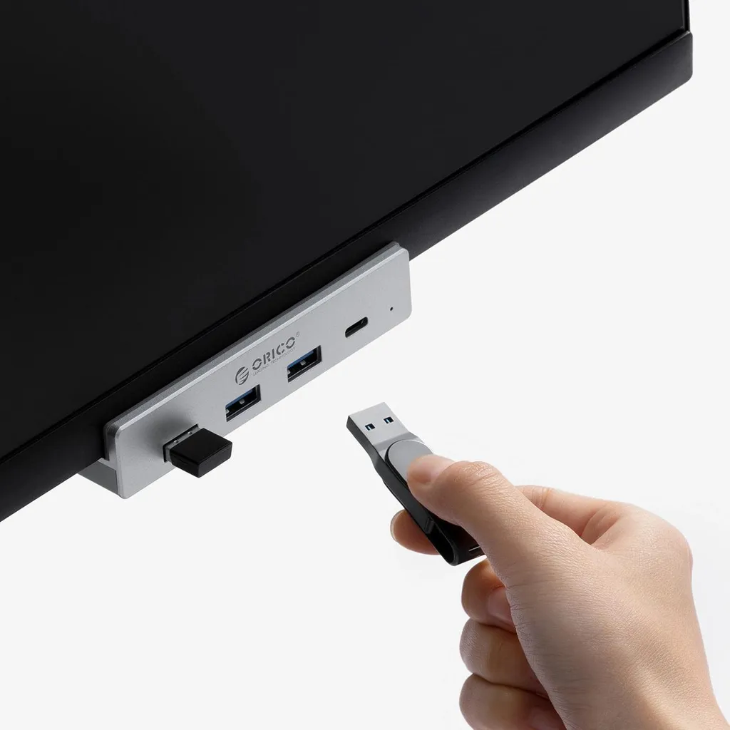 Offerta Hub USB-C ORICO Morsetto Alluminio - 4 Porte 5Gbps - 5