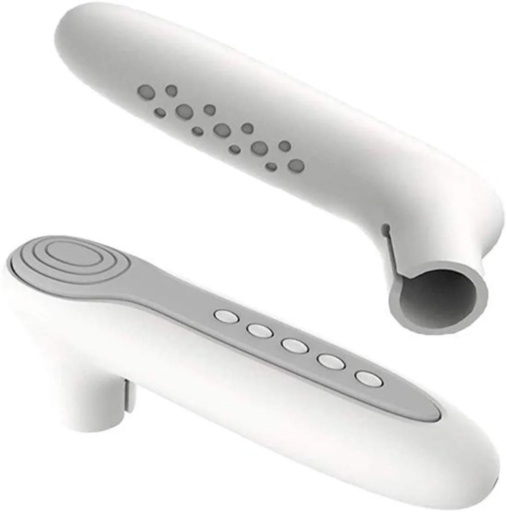 Housse de poignée de porte en silicone gris - Protection anti-choc souple