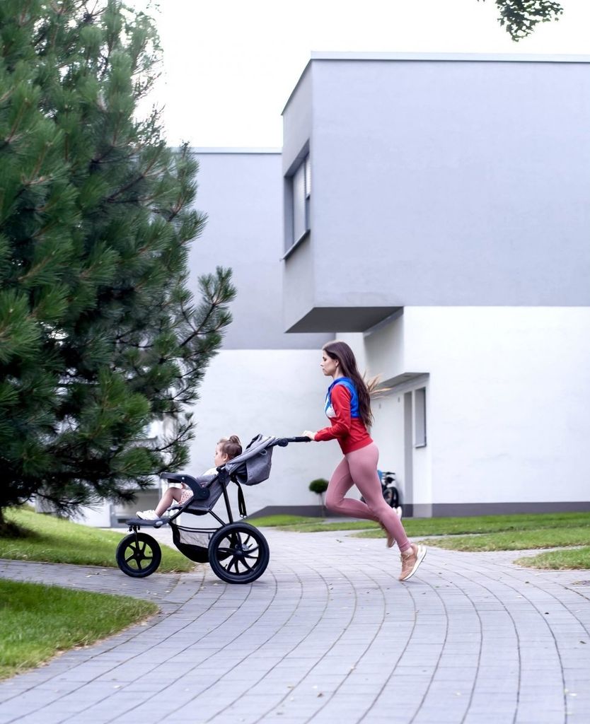 Jogging Kinderwagen mit groen Luftreifen, ideal fr