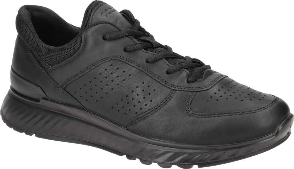 Ecco EXOSTRIDE Herrenschuhe - sportliche Halbschuhe - Schnürschuhe schwarz