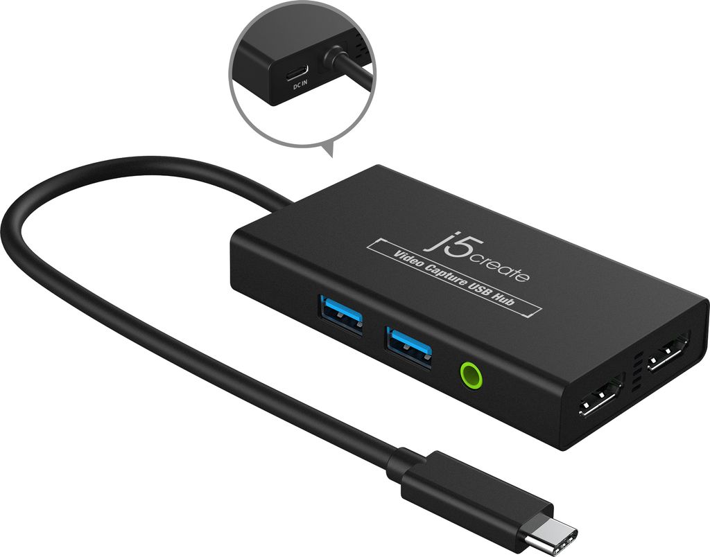 j5create JVA01-N Hub USB™ per la registrazione video Immagine del prodotto 
