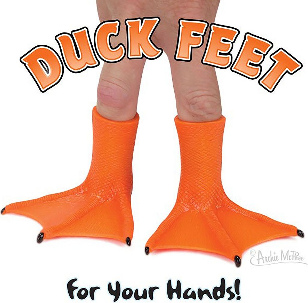 Finger Füße - 1x Entenfuß - Duck Foot - Ente - Fingerpuppe