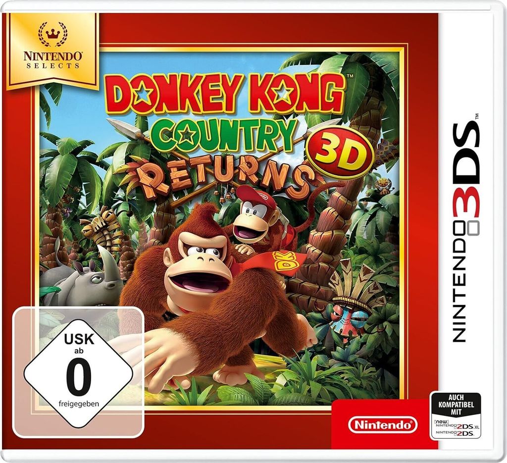 Nintendo Donkey Kong Country Returns 3D Selects [3DS] Produktbild 